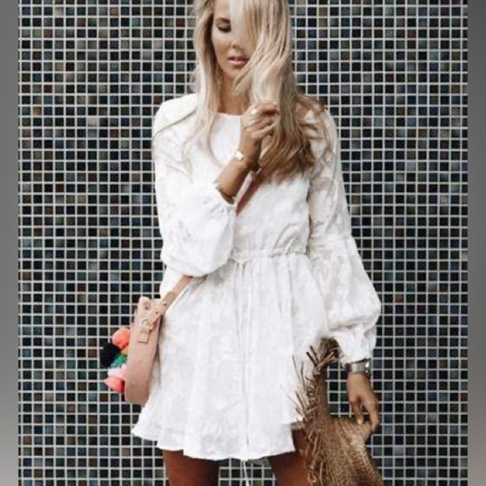 SYDYS FAUNA WHITE DRESS - M